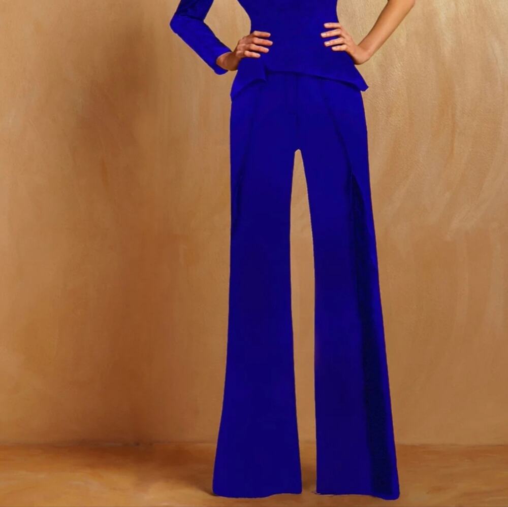 Gemy Maalouf Blue Flare Pants 8